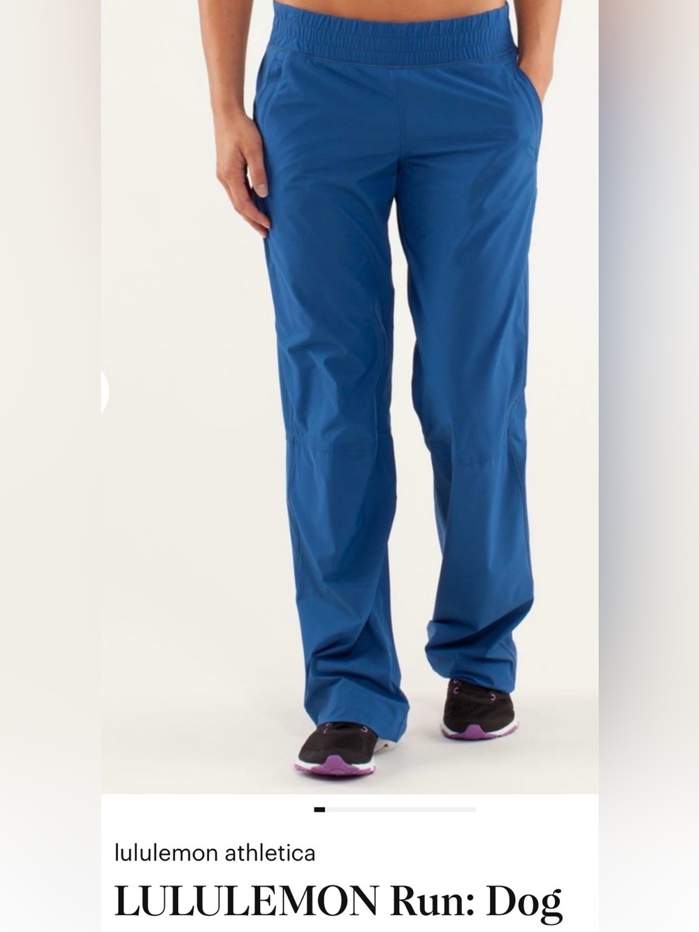 lululemon athletica Woman’s Dog Runner Blue Straight-Leg Pants
